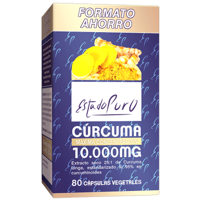 ESTADO PURO CURCUMA 10.000 mg FORMATO AHORRO 80 CÁPSULAS