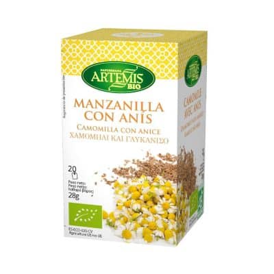 Caja Infusión Manzanilla con Anís -ECO- 28g/Chamomile with aniseed -ECO- Tea bags 28g