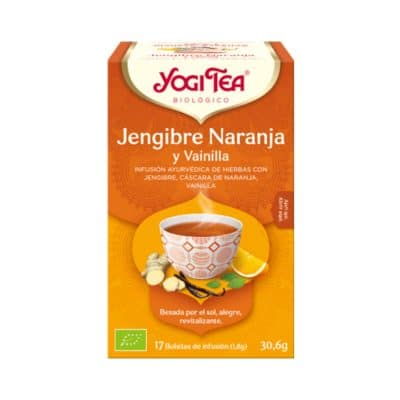 Yogi Tea Jengibre, Naranja y Vainilla 17x1,8 g