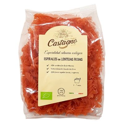 Espirales de lenteja roja 250 g